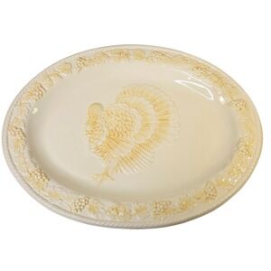 Interior Accents Thanksgiving Turkey Platter 18" x 13.5" Holiday Decor & Server